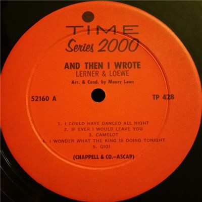 Lerner & Loewe - And Then I Wrote TP 428/9 download mp3 flac