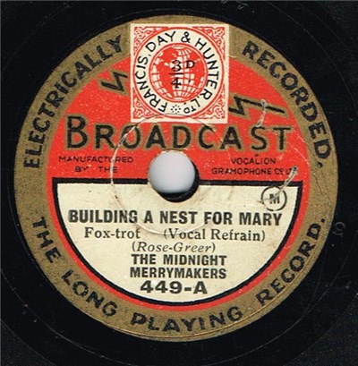 The Midnight Merrymakers - Building A Nest For Mary / When I'm Walking With My Sweetness Down Among The Sugar Canes download mp3 flac