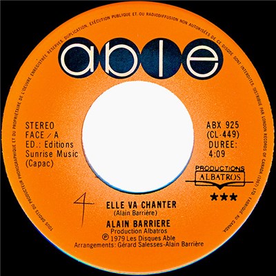 Alain Barriere - Elle Va Chanter download mp3 flac