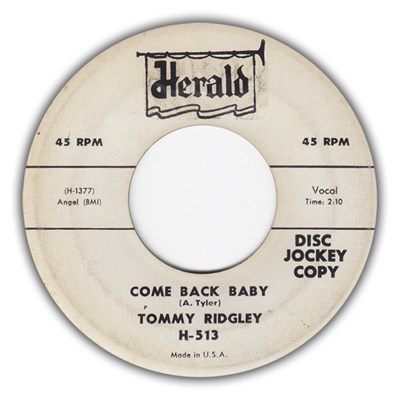 Tommy Ridgley - Come Back Baby / Woncha Gone download mp3 flac