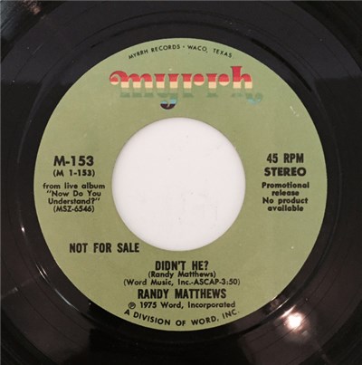 Randy Matthews - Didn't He? / Evacuation Day download mp3 flac