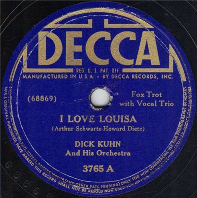 Dick Kuhn And His Orchestra - I Love Luisa / Louisiana Hayride download mp3 flac