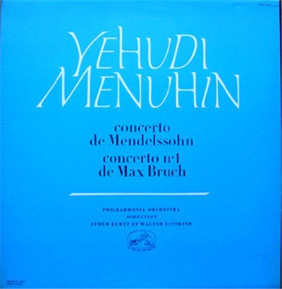 Mendelssohn, Max Bruch, Yehudi Menuhin, Philharmonia Orchestra, Efrem Kurtz, Walter Susskind - Concerto De Mendelssohn - Concerto N°1 De Max Bruch download mp3 flac