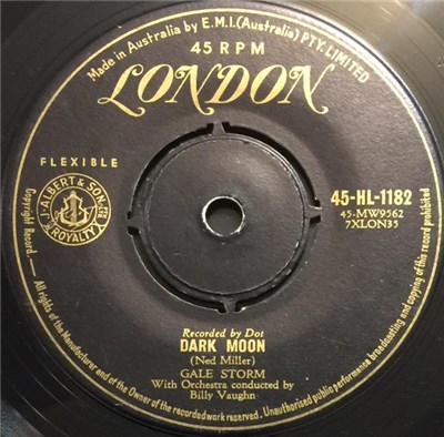 Gale Storm - Dark Moon / A Little Too Late download mp3 flac