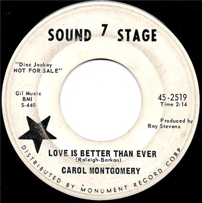 Carol Montgomery - Love Is Better Than Ever / I'm Trying To Do What Mama Says download mp3 flac