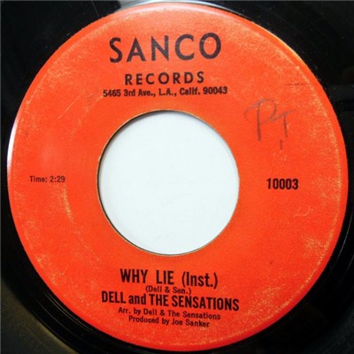 Dell And The Sensations - Why Lie (Inst.) / Tears On My Pillow download mp3 flac