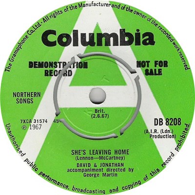 David And Jonathan - She's Leaving Home download mp3 flac