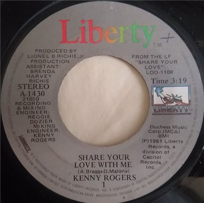 Kenny Rogers - Share Your Love With Me / Greybeard download mp3 flac