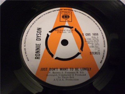 Ronnie Dyson - Just Don't Want To Be Lonely / Point Of No Return download mp3 flac