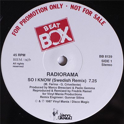Radiorama - So I Know (Swedish Remix) download mp3 flac