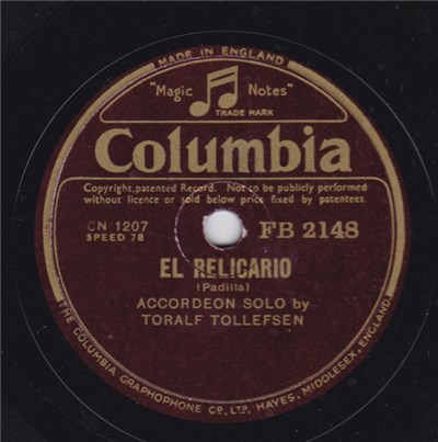 Toralf Tollefsen - El Relicario / Invitation To The Waltz download mp3 flac