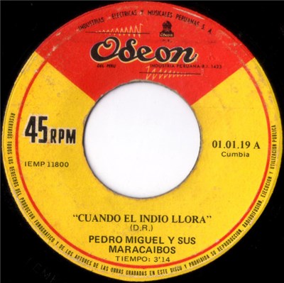 Pedro Miguel Y Sus Maracaibos - Cuando El Indio Llora / Viento En Popa download mp3 flac