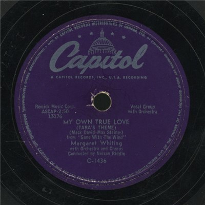 Margaret Whiting - My Own True Love (Tara's Theme) / My Son, My Son download mp3 flac