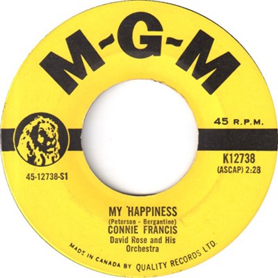 Connie Francis - My Happiness / Never Before download mp3 flac