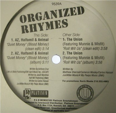 AZ, Halfamil & Animal / The Union - Organized Rhymes download mp3 flac