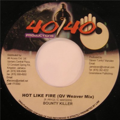 Elephant Man / Bounty Killer - Blessed / Hot Like Fire (QV Weaver Mixes) download mp3 flac