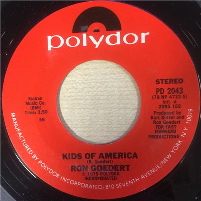Ron Goedert - Kids Of America download mp3 flac