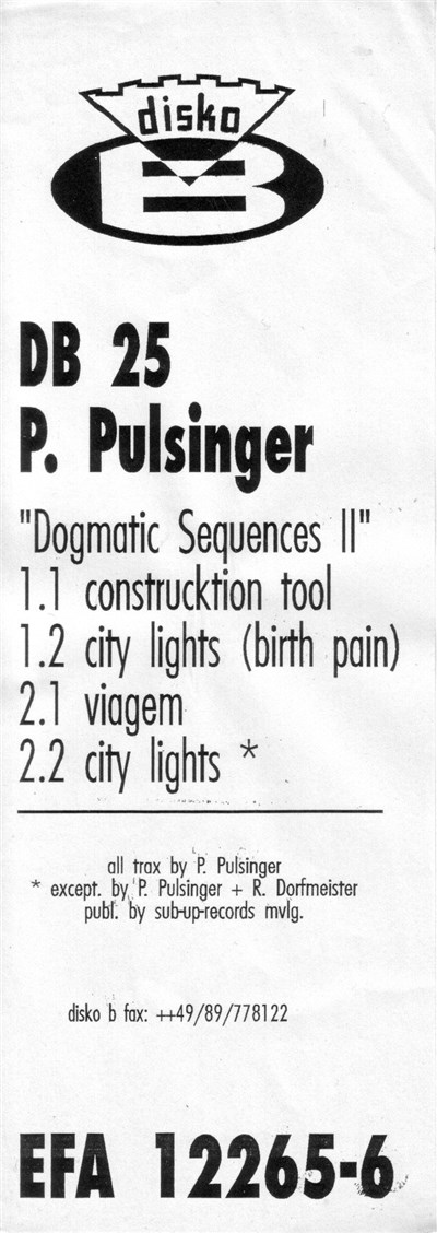 Patrick Pulsinger - Dogmatic Sequences II download mp3 flac