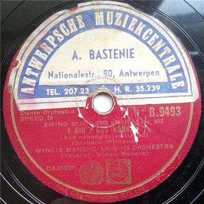 Wingie Manone And His Orchestra - I Ain't Got Nobody / Boogie Woogie download mp3 flac