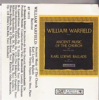 William Warfield - Ancient Music of the Church / Lowe: Ballads download mp3 flac