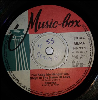 Roni Hill - You Keep Me Hanging On / Stop! In The Name Of Love download mp3 flac