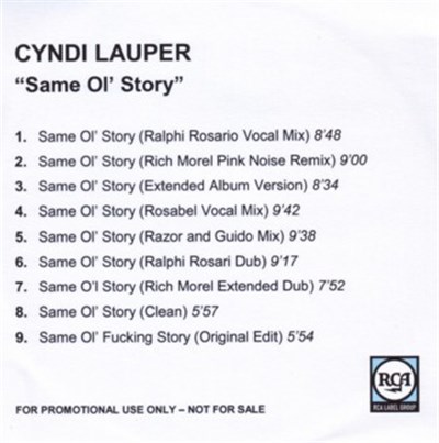 Cyndi Lauper - Same Ol' Story download mp3 flac