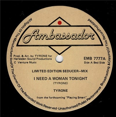 Tyrone - I Need A Woman Tonight download mp3 flac