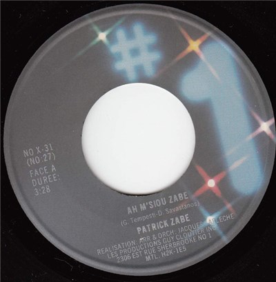 Patrick Zabe - Ah M'siou Zabe / Agadou-Dou-Dou download mp3 flac