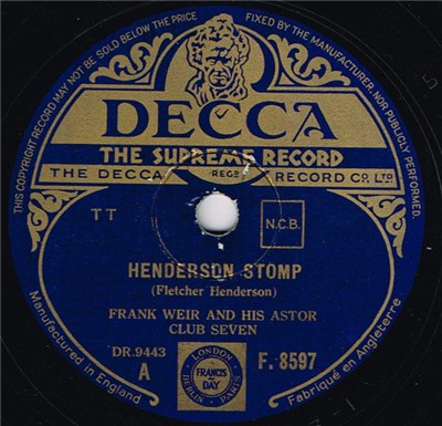Frank Weir And His Astor Club Seven - Henderson Stomp download mp3 flac