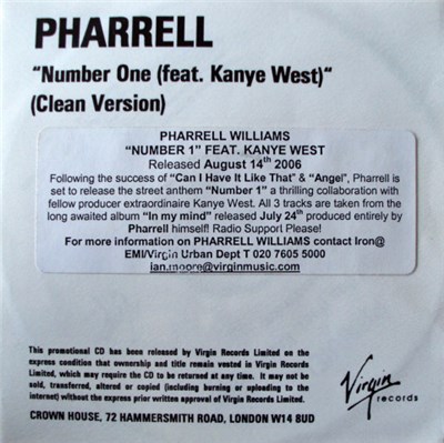 Pharrell Feat. Kanye West - Number One download mp3 flac