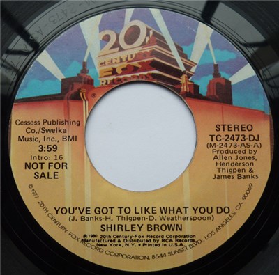 Shirley Brown - You've Got To Like What You Do download mp3 flac