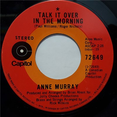 Anne Murray - Talk It Over In The Morning / Head Above The Water download mp3 flac