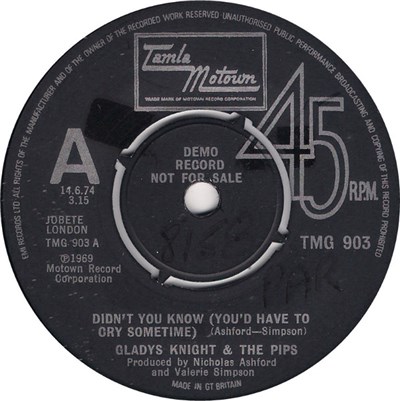 Gladys Knight & The Pips - Didn't You Know (You'd Have To Cry Sometime) download mp3 flac