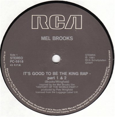 Mel Brooks - It's Good To Be The King Rap download mp3 flac