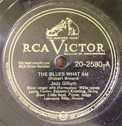Jazz Gillum - The Blues What Am / Roll Dem Bones download mp3 flac