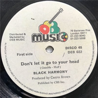 Black Harmony - Don't Let It Go To Your Head download mp3 flac
