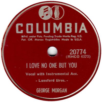 George Morgan - Somebody Robbed My Beehive / I Love No One But You download mp3 flac