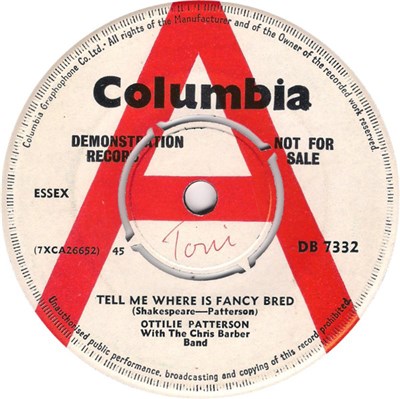 Ottilie Patterson With The Chris Barber Band - Tell Me Where Is Fancy Bred download mp3 flac