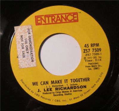 J. Lee Richardson - We Can Make It Together / Next Door Love download mp3 flac