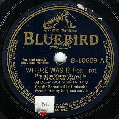 Charlie Barnet And His Orchestra - Where Was I? / 'Deed I Do download mp3 flac