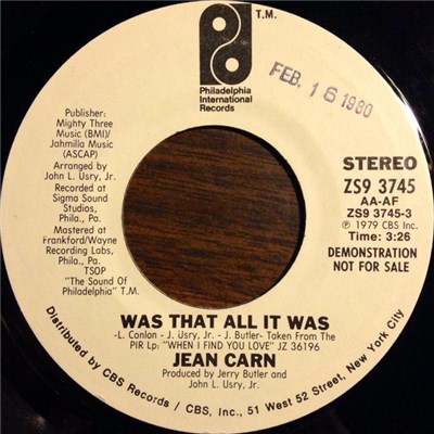 Jean Carn - Was That All It Was download mp3 flac