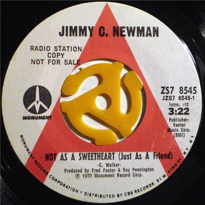 Jimmy C. Newman - Not As A Sweetheart (Just As A Friend) / Big Bayou download mp3 flac