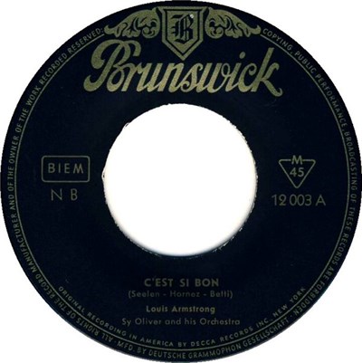 Louis Armstrong - C'Est Si Bon / Blueberry Hill download mp3 flac