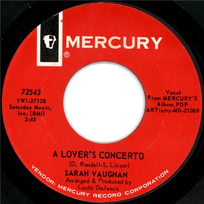 Sarah Vaughan - A Lover's Concerto / First Thing Every Morning download mp3 flac