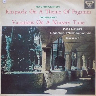 Rachmaninov / Dohnanyi, Katchen, London Philharmonic, Boult - Rhapsody On A Theme Of Paganini / Variations On A Nursery Tune download mp3 flac