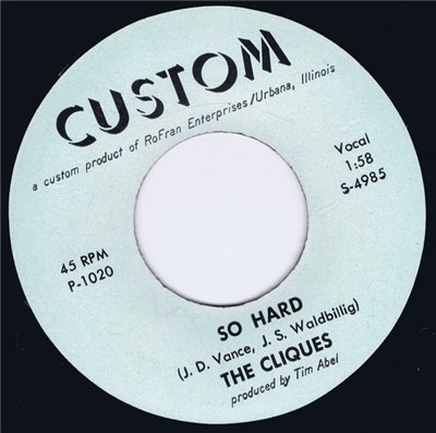 The Cliques - So Hard / Ballad Of A Destitute Man download mp3 flac