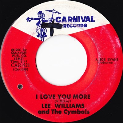 Lee Williams And The Cymbals - I Love You More download mp3 flac