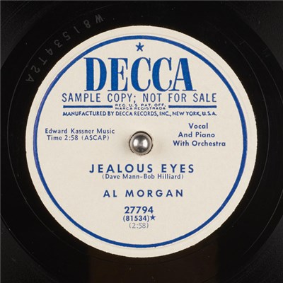 Al Morgan - Jealous Eyes / (It's No) Sin download mp3 flac