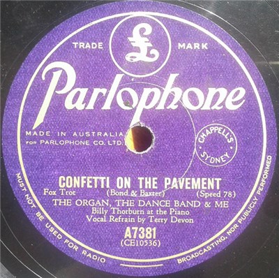 The Organ, The Dance Band & Me - Confetti On The Pavement / Tonight My Heart Will Sing download mp3 flac