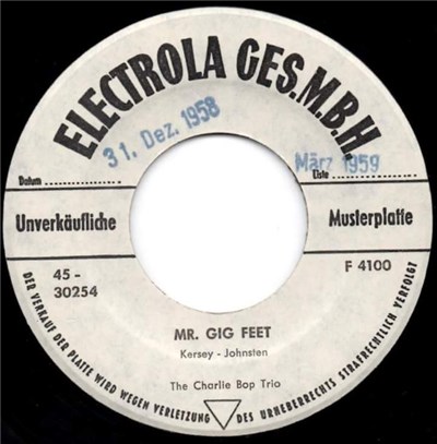 The Charlie Bop Trio - Mr. Gig Feet / Tokyo Queen download mp3 flac